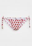 Низ бикини MOSCHINO SWIM SIDE TIE BRIEF, White/Red/White - фото 5