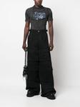 Джинсы карго со съемной деталью VETEMENTS, черный - фото 3