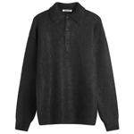 Поло из детеныша мохера Auralee, черный - фото