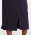 Платье миди из крепа с открытыми плечами Safiyaa, Midnight Navy - фото 5