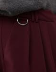 COLLUSION элегантные широкие брюки бордового цвета - фото 2