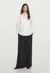 Блуза Massimo Dutti Button-down blouse, White - фото 5