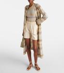 Босоножки-шлепки Sunkissed с декором Aquazzura, Natural - фото 2