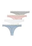 Трусы Marks & Spencer 4 PACK, Light Blue Mix/Mottled Light Blue - фото 5