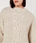 Свитер женский Liu Jo вязаный, бежевый - фото 4