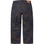 Джинсы baggy s logo rigid Supreme, синий/синий - фото 3