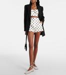 Балетки из сетчатой ткани с декором Amina Muaddi, белый - фото 2