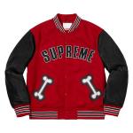 Куртка Supreme Bone Varsity Jacket, Red - фото