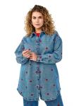 Блуза Zizzi FLOWER, светло-синий - фото 2