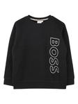 BOSS Kidswear толстовка с логотипом, черный - фото