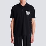 Поло с монограммой BALMAIN, черный - фото 6