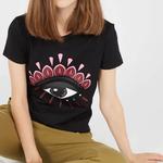 Футболка женская черная Kenzo - фото 5