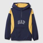 Куртка на молнии с капюшоном и логотипом Gap, синий - фото 4