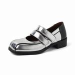 Hongyanglin Серебряные туфли Мэри Джейн, цвет Silver - фото