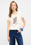 Футболка с принтом STYLE ALMA Mustang, кремовый - фото