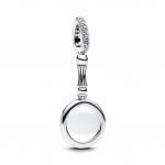 Шарм Pandora Magnifying Glass Dangle Charm, стерлинговое серебро - фото