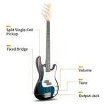 Электрогитара Glarry GP Bass - темно-синяя - фото 7