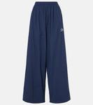 Лого спортивные брюки Balenciaga, темно-синий - фото