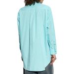 Рубашка с логотипом с длинными рукавами MM6 Maison Margiela, синий - фото 5