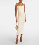 Миди-платье из крепа Alex Perry, Cream - фото 2