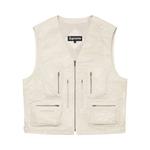 Жилет Supreme Patchwork Leather Cargo Vest, белый - фото