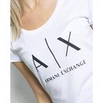 Белые хлопковые топ и футболка Armani Exchange - фото 3