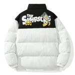 The Simpsons Пуховик унисекс «Симпсоны», Светло-синий - фото 6