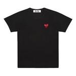 Футболка basic t-shirt red emblem 'black' Comme Des Garcons Play, черный - фото