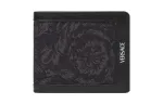 VERSACE Barocco Polyamide Wallet Men's Black - фото