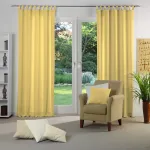 Штора NEUFAHRN с петлями, 1 шт. Wirth, желтый - фото