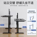 Стол компьютерный 100x60 см, регулируемый по высоте 60-85 см, черный, с ящиком, поверхность Carbon Fiber - фото 3