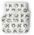 Сатиновое постельное белье x to the o Sense Eight, бирюзовый - фото