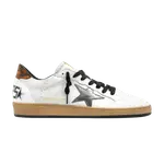 Кроссовки Golden Goose Ball Star, White Silver Snakeskin - фото