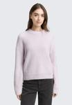 Джемпер TOM TAILOR DENIM HAIRY CREW-NECK PULLOVER, Lilac Fog Melange/Light Pink - фото
