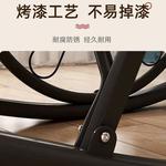 Кресло-качалка из ротанга на стальном каркасе с мягким матрасом и подголовником - фото 7