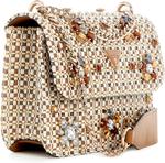 GUESS Beauvoir трансформируемая сумка кроссбоди, Camel Multi - фото 3