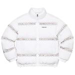 Куртка Supreme x B.B. Simon Studded Puffer Jacket, White - фото