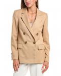 Рейсс Аделаида Двубортный Блейзер Reiss, бежевый - фото 3