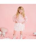 Вязаный свитер для девочек "Кокетка" с бантом Sweet Wink, Blush pink - фото 2