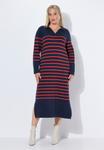 Платье Ulla Popken STRIPE COLLARED , Marine/Dark Blue - фото