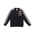 Свитшот Unisex с 3 полосками Adidas, черный - фото