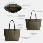 COACH мужская сумка Gotham Zip Top Tote, Army Green - фото 3