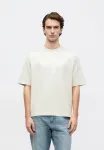 Slhrelaxaspen ply ss o neck noos basic tshirt Selected, Oatmeal - фото