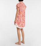 Мини-платье с принтом Саши Poupette St Barth, Red Chagal - фото 3