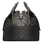 CHANEL Джинсовая сумка через плечо среднего размера - фото 2