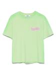 MSGM Kids футболка с логотипом, зеленый - фото