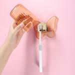 1 комплект симпатичного настенного держателя для зубных щеток с чашкой для ванных комнат 4,33 x 3,35 дюйма Unique Bargains, серый - фото 3