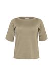 Футболка Kaffe Curve Basic T-shirt, Morel/Light Brown - фото 5
