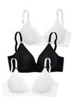 Обычный бюстгальтер PETITE FLEUR, черный/белый - фото