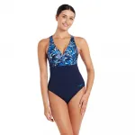 Купальник Zoggs Ruch Crossback E+, синий - фото